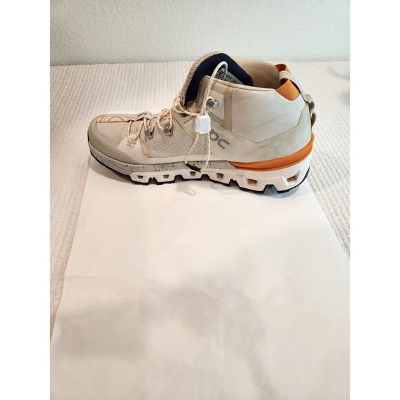 On Cloudtrax Hiking Shoes Women’s 8‎ Beige Orange Trail Sneakers EU 39 - Picture 6 of 11